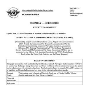 Global aviation & aerospace skills taskforce (gaast)