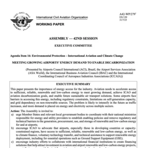 Meeting growing airports’ energy demand to enable decarbonization
