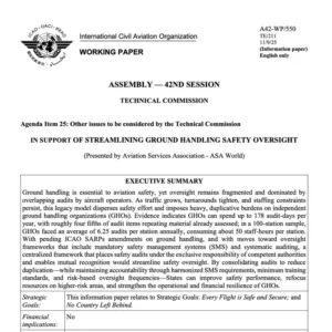 Streamlining Ground Handling Safety Oversight